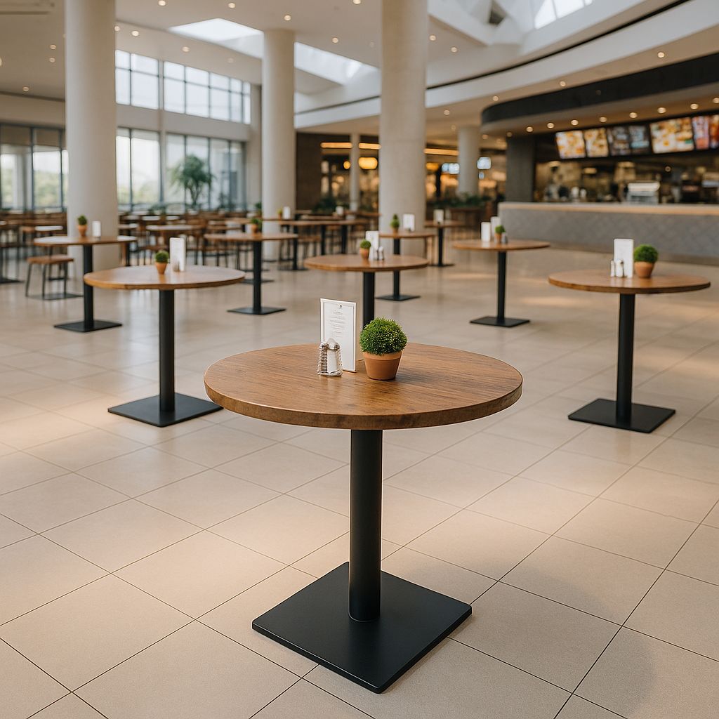 Gerçek Ağaç Ceviz Masa Paketi 80cm Çap Yuvarlak