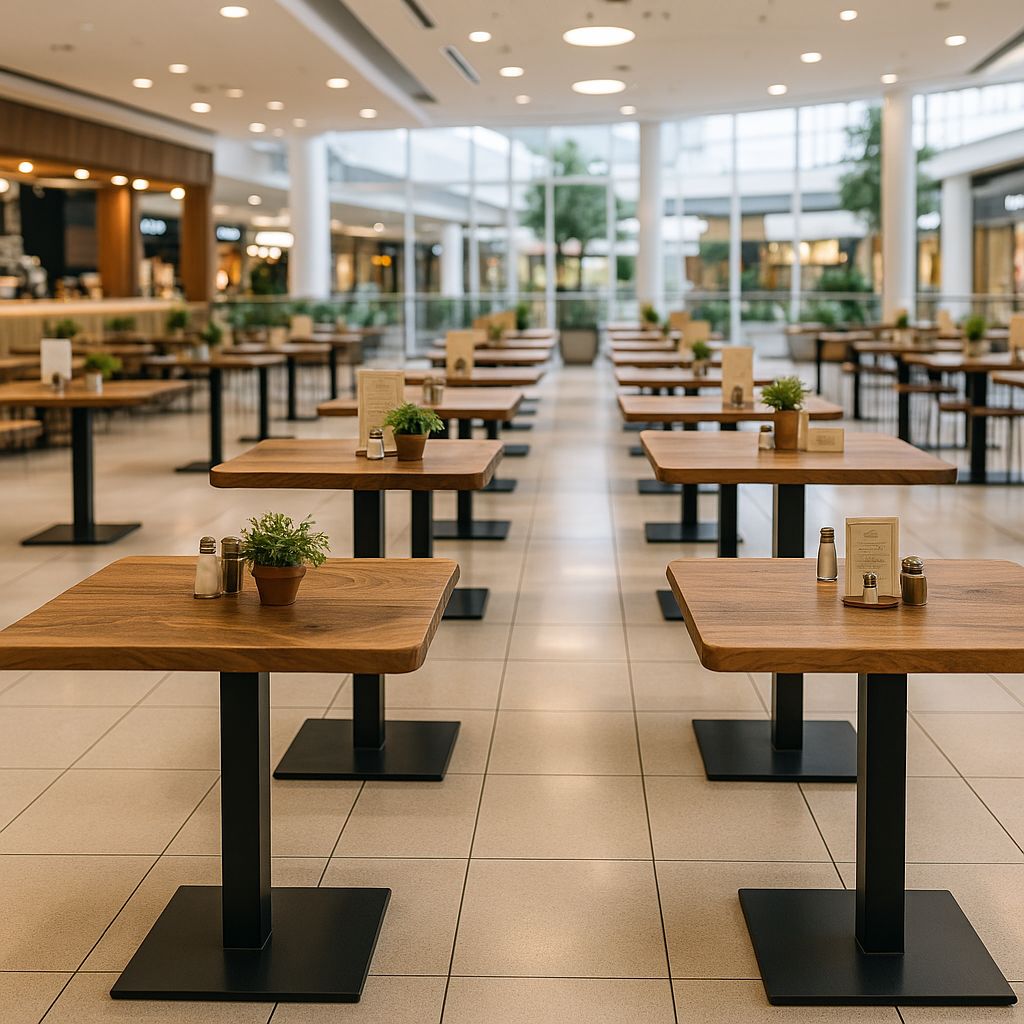 Gerçek Ağaç Ceviz Masa Paketi 80x80 Kare